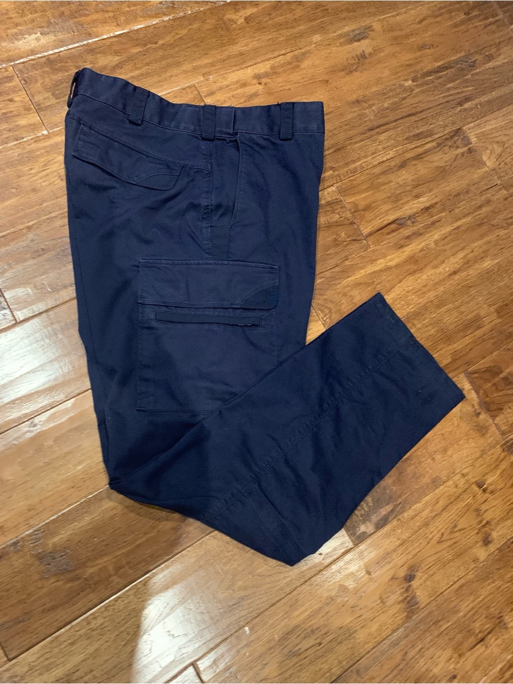 Men's Navy Cargo Pants - Utility Pocket Workwear